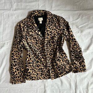 Chico’s | Cheetah/Leopard Print Blazer Coat